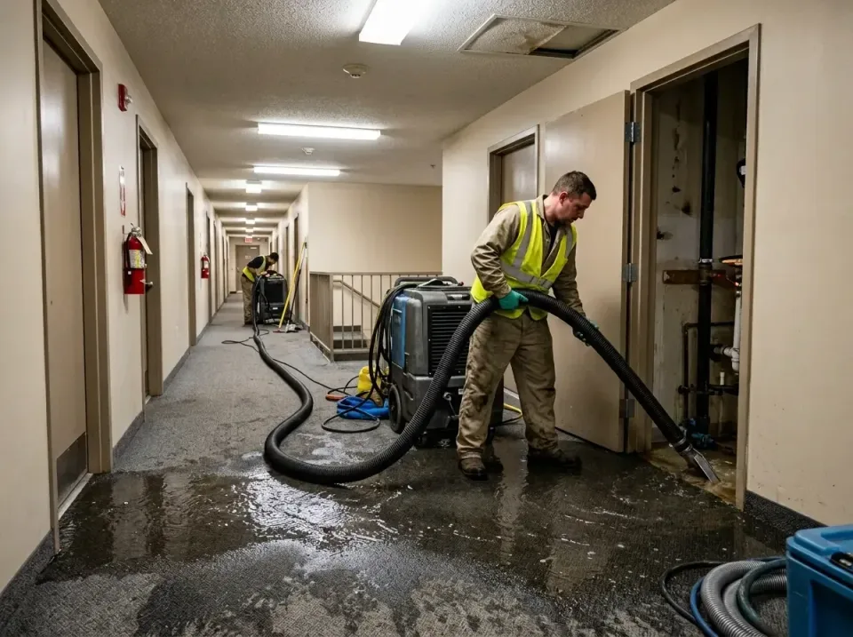 multi-unit-apartment-hallway-f-005 — frequently asked questions, Emergency Burst Pipe Water Extraction & Removal in Green Fo…